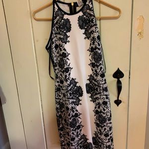 Beautiful white & black sweet 16 dress.
